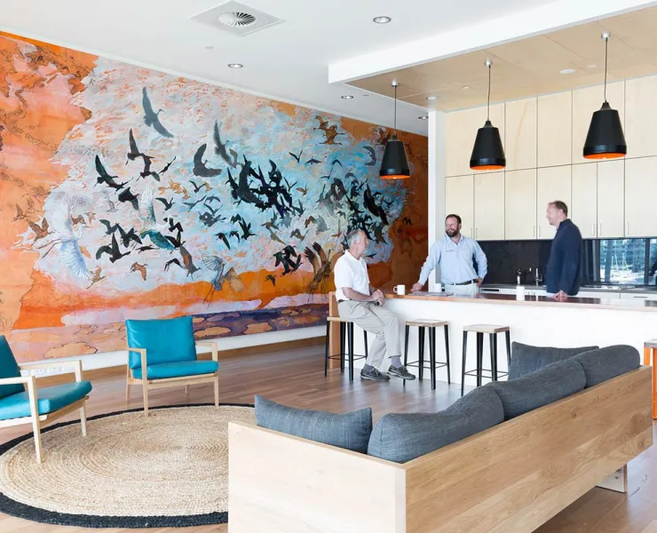 Marina lounge room interior