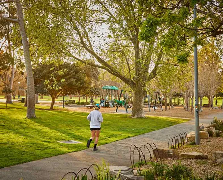 Fawkner Park in South Yarra