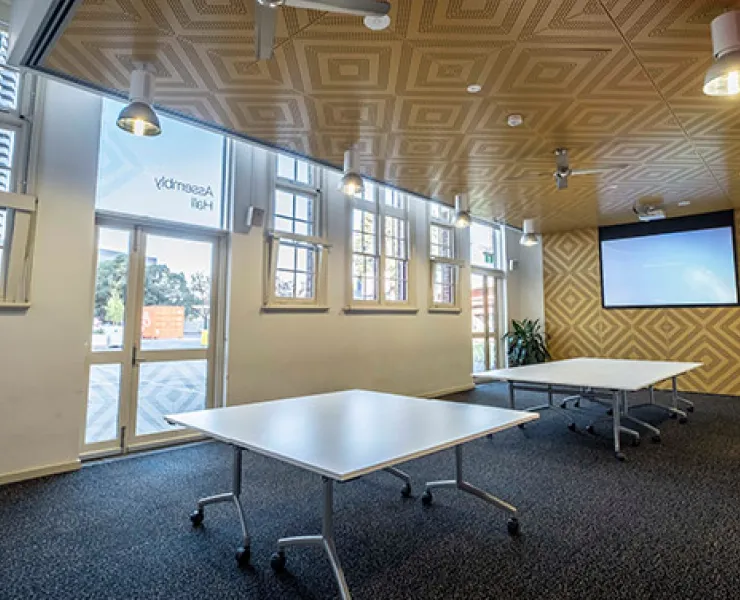 Inside the Boyd Assembly Hall