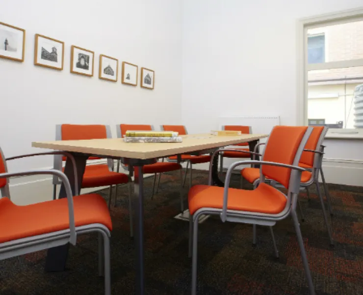 tables and chairs in kathleen syme meeting room 2