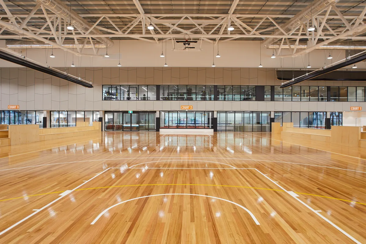 A photo of the stadium at Kensington Community Aquatic and Recreation Centre. 