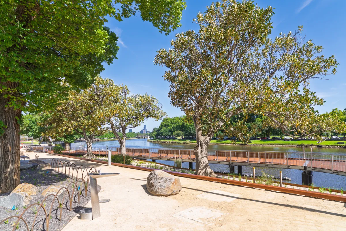 New pathways at the Birrarung Marr Precinct